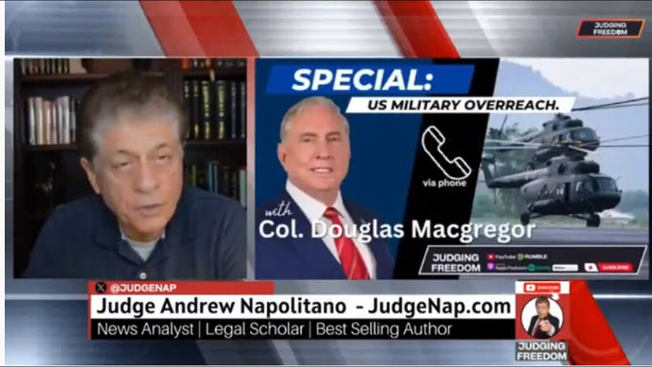 Judge Napolitano w/ Col Douglas Macgregor - Judging Freedom - 1/24/2024