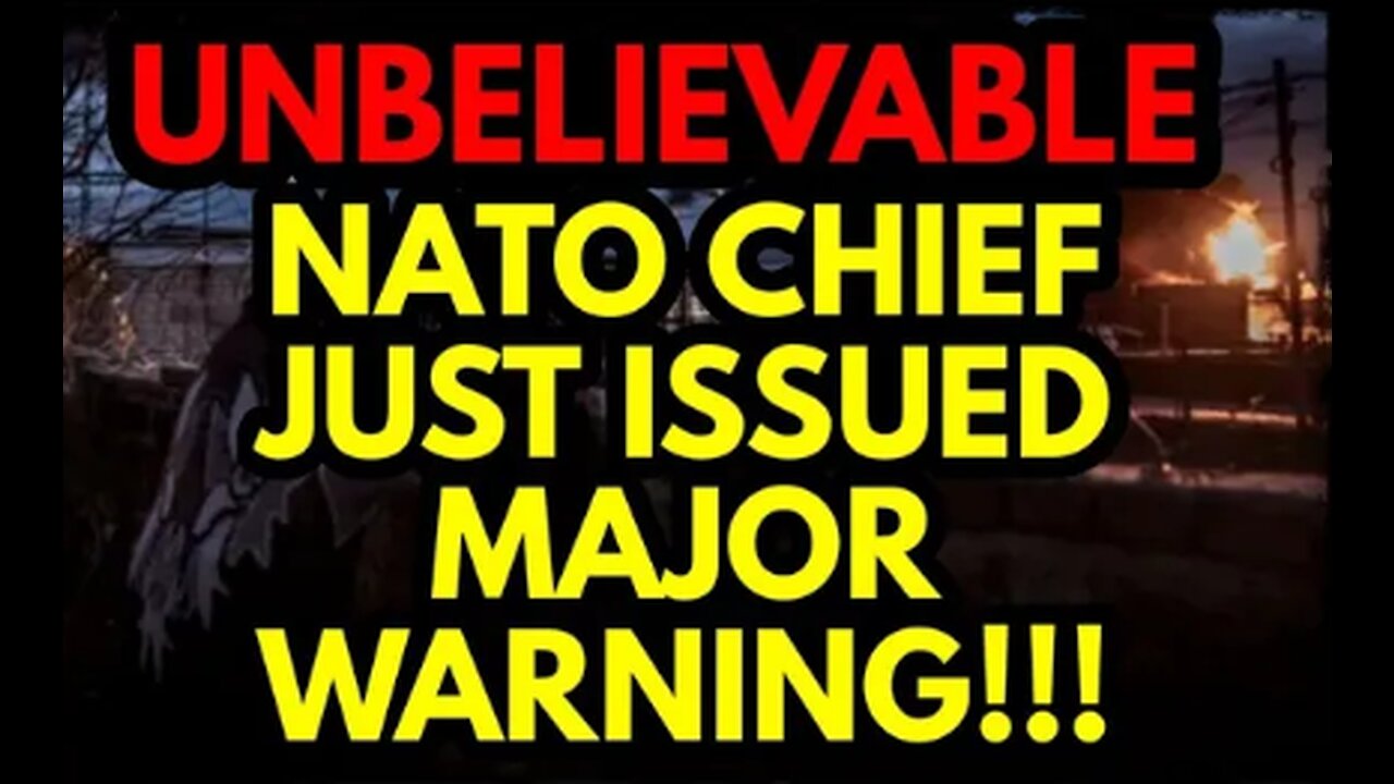 UNBELIEVABLE!! NATO Chief issues WARNING, MILLIONS Fleeing!!