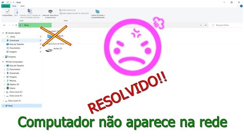 (Solução) Computador não aparece na REDE