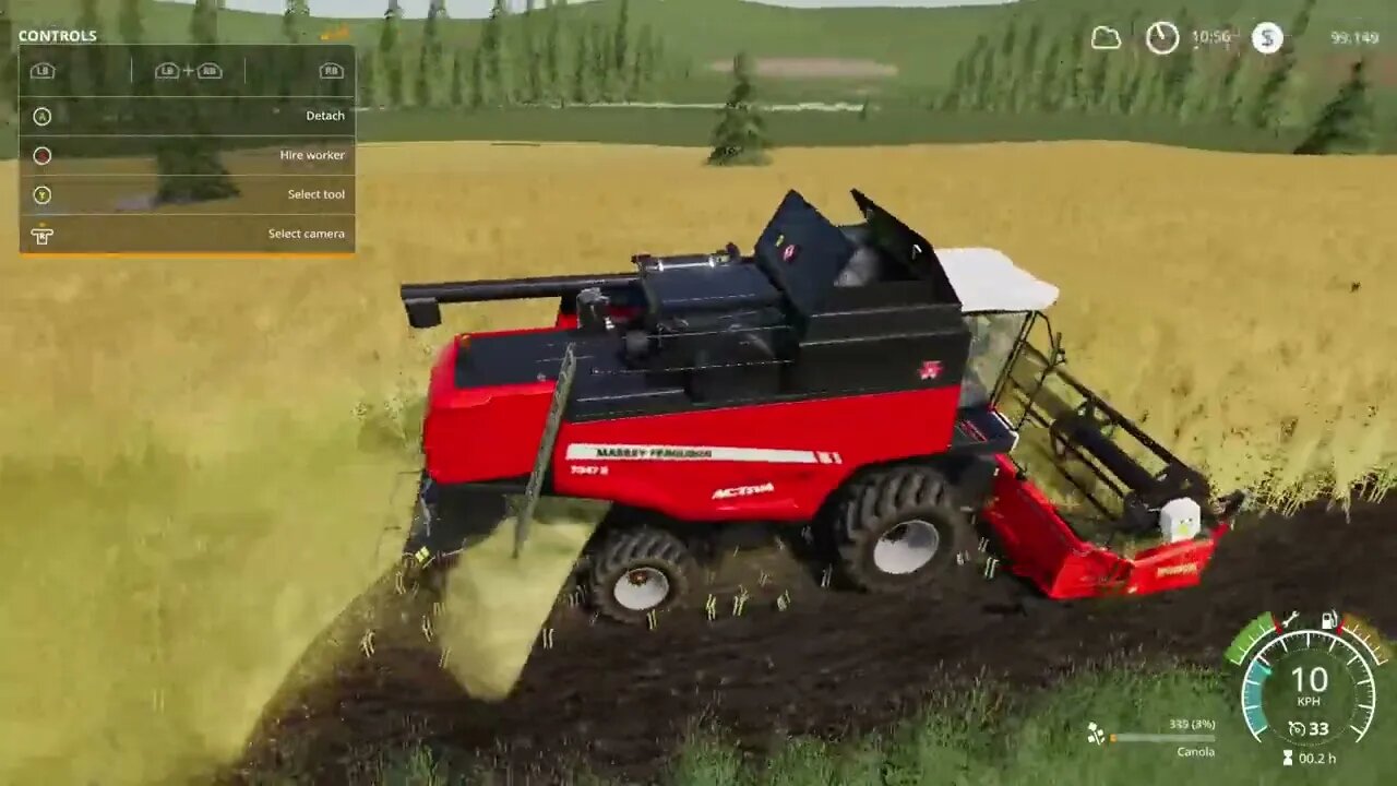 farming simulator 19 (No man's Land) EP # 3 the harvest and more...