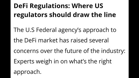 DeFi Regulations: Where US Regulators Should Draw The Line #cryptomash #defi #viral #trending