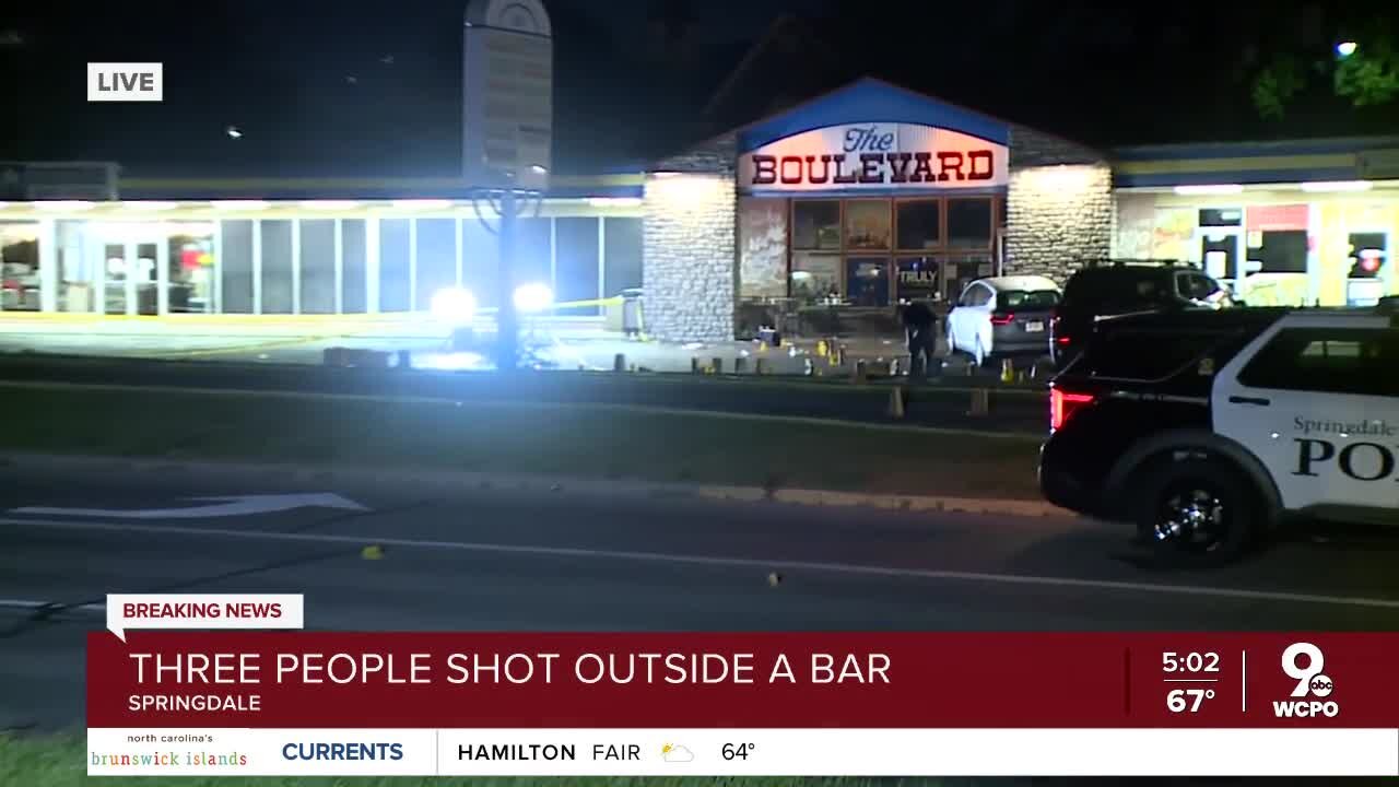 Three people shot outside Springdale bar