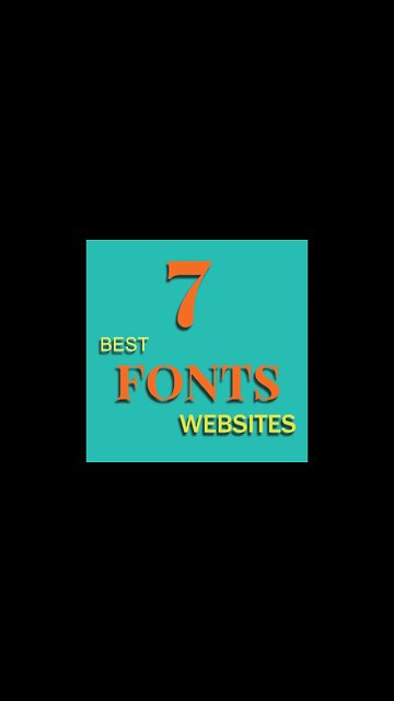 #7 Best Font websites for Graphic Designers #fonts #shorts