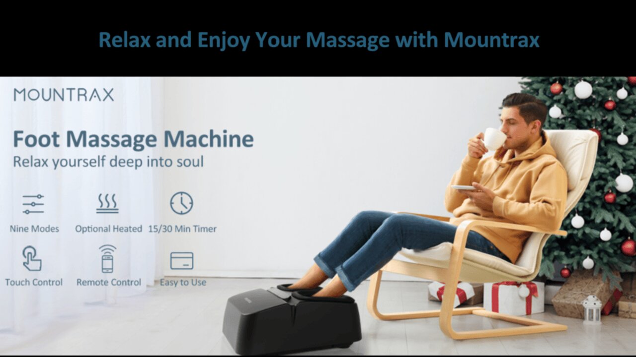 MOUNTRAX Foot Massager Machine with Heat