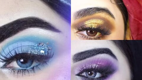 beautiful eyemakeup looks by beanish waseem