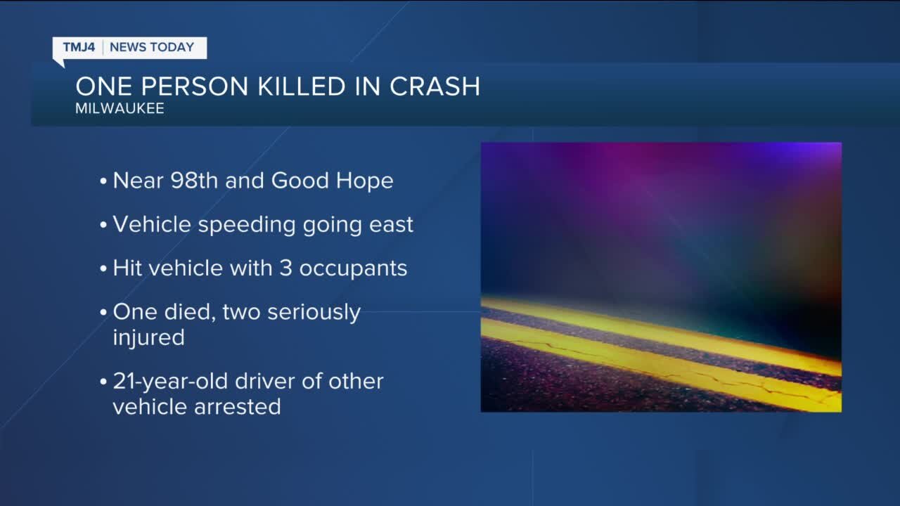 52-year-old Menomonee Falls man killed in crash on W. Good Hope Rd., police say