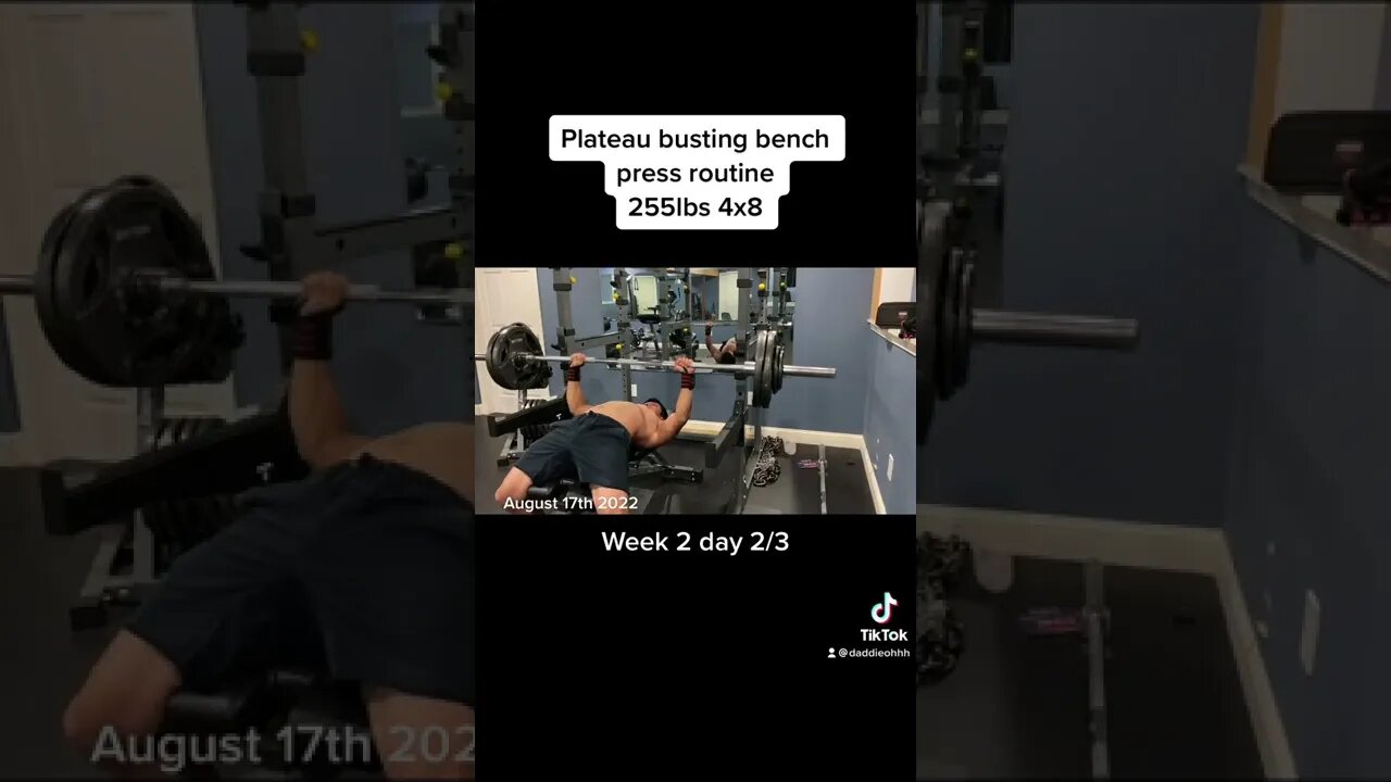 Plateau busting bench press program