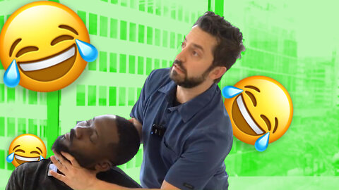 CHIROPRACTIC ADJUSTMENT ON A COLLEGE FOOTBALL PLAYER