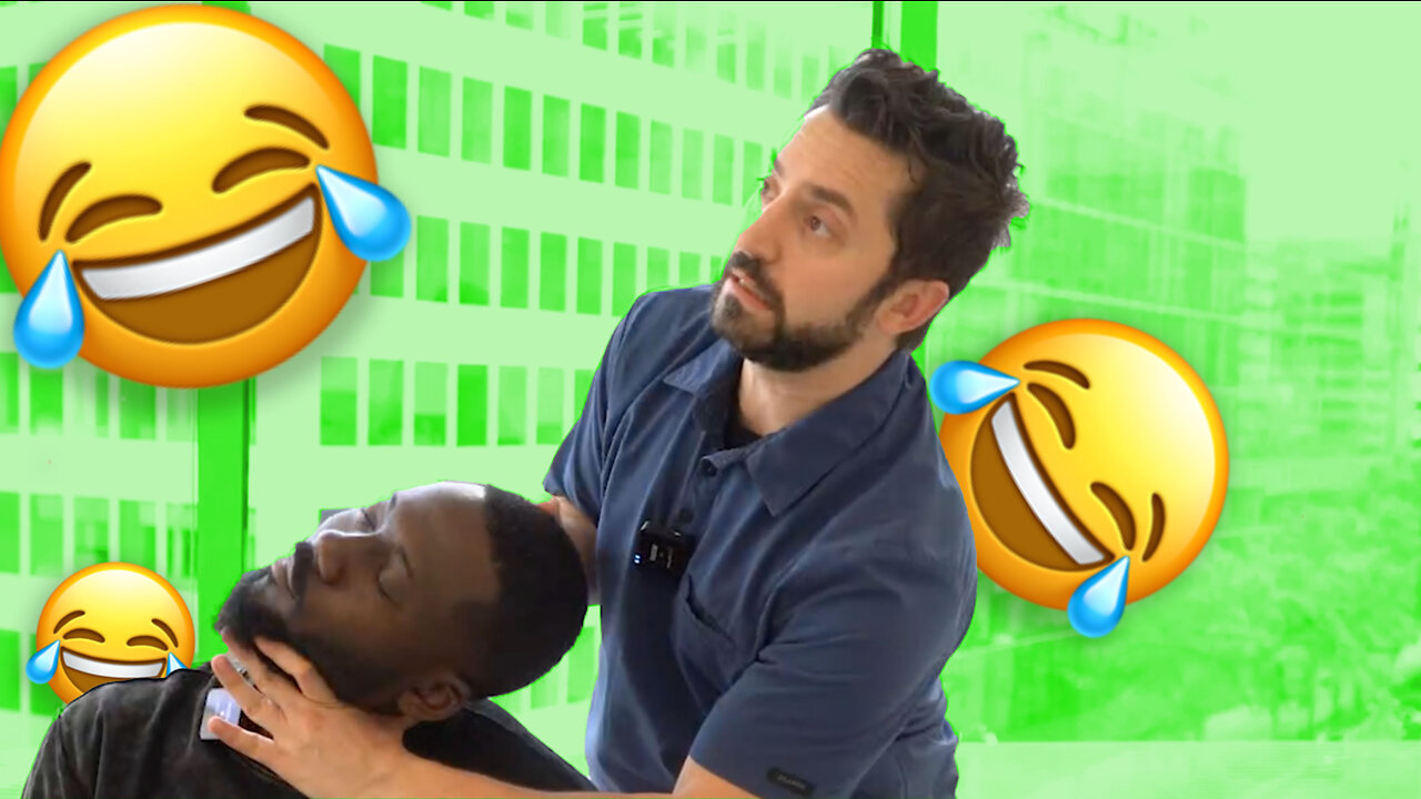 CHIROPRACTIC ADJUSTMENT ON A COLLEGE FOOTBALL PLAYER