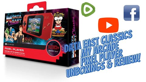 Data East Classics My Arcade Pixel Player UnBoxing, and Review! | MicahSoft Gaming Reviews