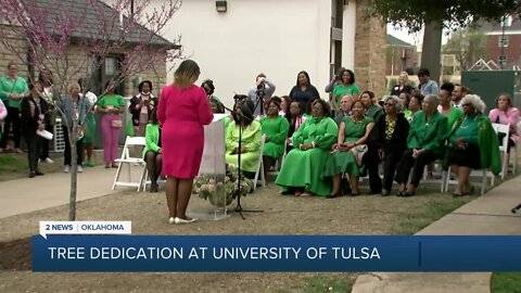 Tree Dedication at University of Tulsa