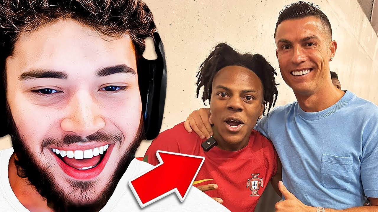 Adin Ross Reacts To iShowSpeed Meeting RONALDO