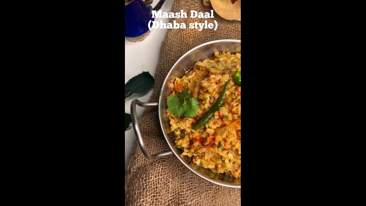 MAASH DAAL (Dhaaba style)|#maashdaal #daal #daalfry #vegrecipe #lentil #uraddal #daalchawal #cooking