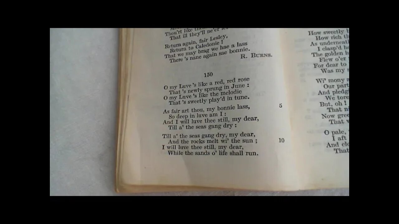 O my Luve's like a red, red rose - R. Burns