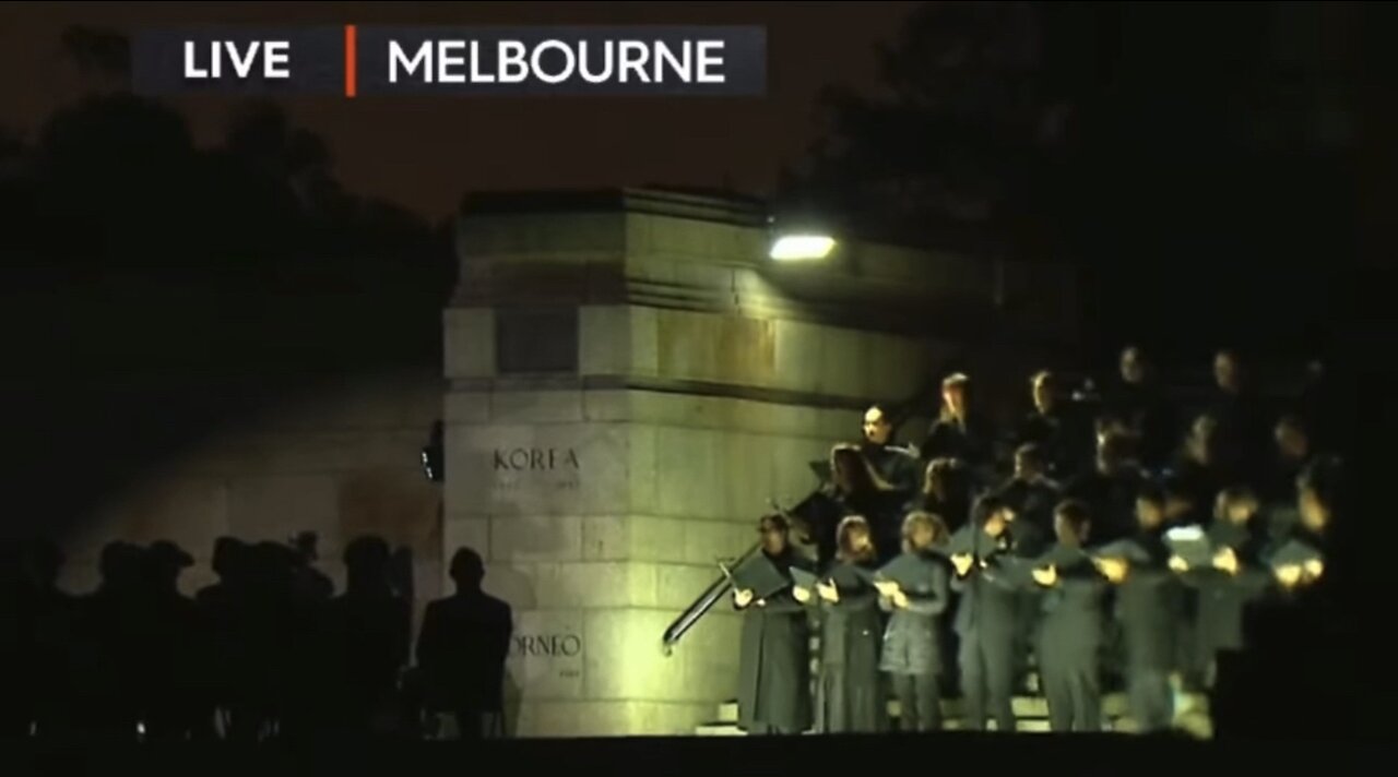 ‘Abide with me’ at the Shrine of Remembrance, Melbourne 🌺