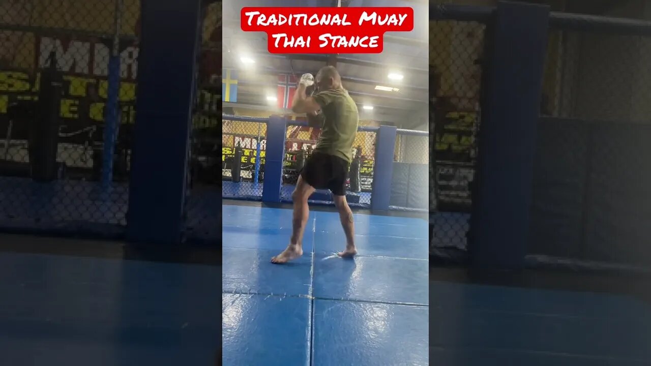 Traditional Muay Thai Kicking Stance