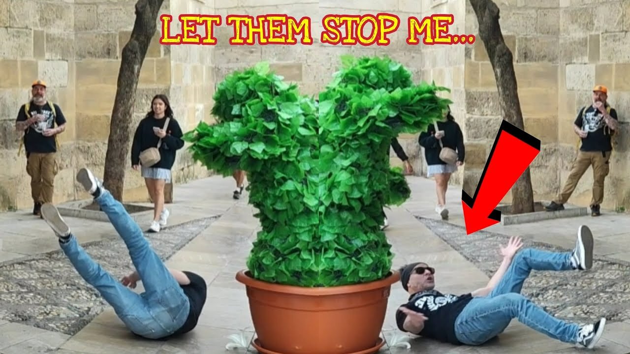 His fall was very funny ¡Let Them Stop Me! 😂 Bushman Prank