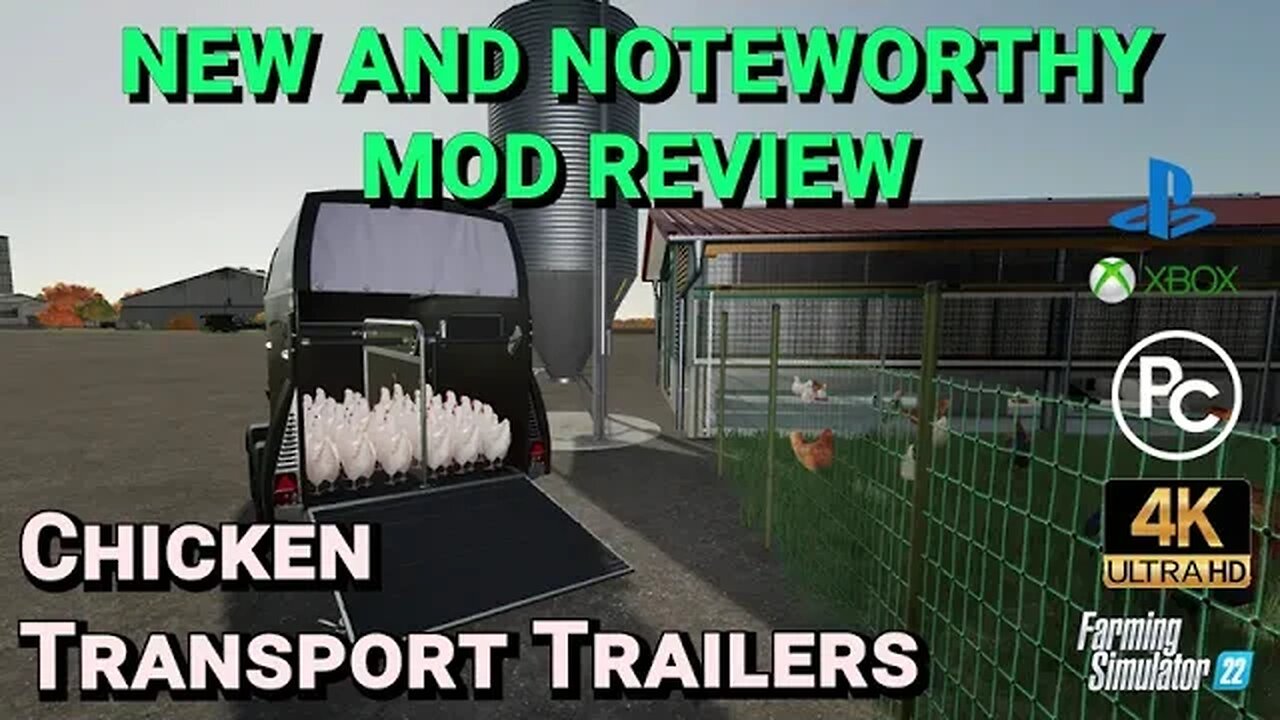 Chicken Transport Trailers | Mod Review | Farming Simulator 22