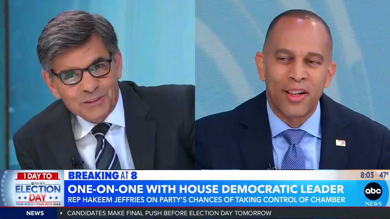 Stephanopoulos Gives Hakeem Jeffries Unchallenged Air On GMA Day Before Election