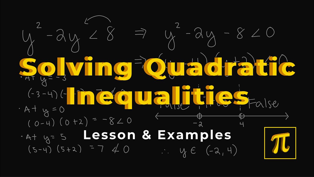 How to SOLVE QUADRATIC Inequalities? - It's tough if you don't do this!