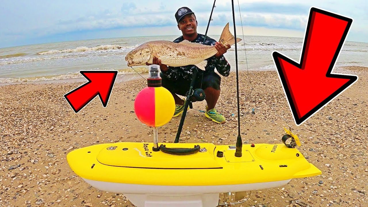 Fishing with an Electric Reel from the Beach | Double Hook up on a Shark and Bull Red