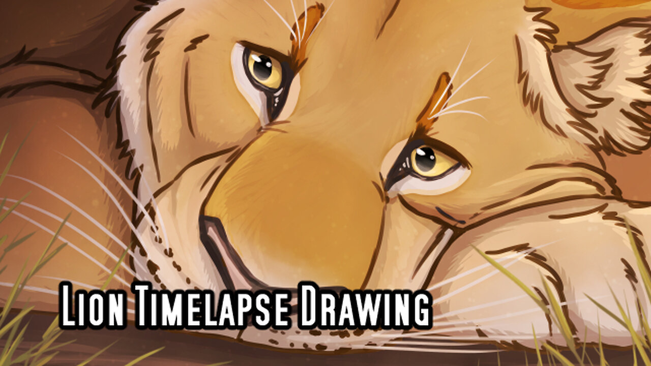 Lion Timelapse Drawing