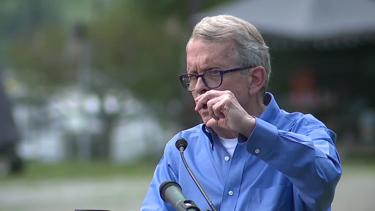 Gov. Mike DeWine visits Ashtabula to celebrate the cleanup of the Ashtabula River