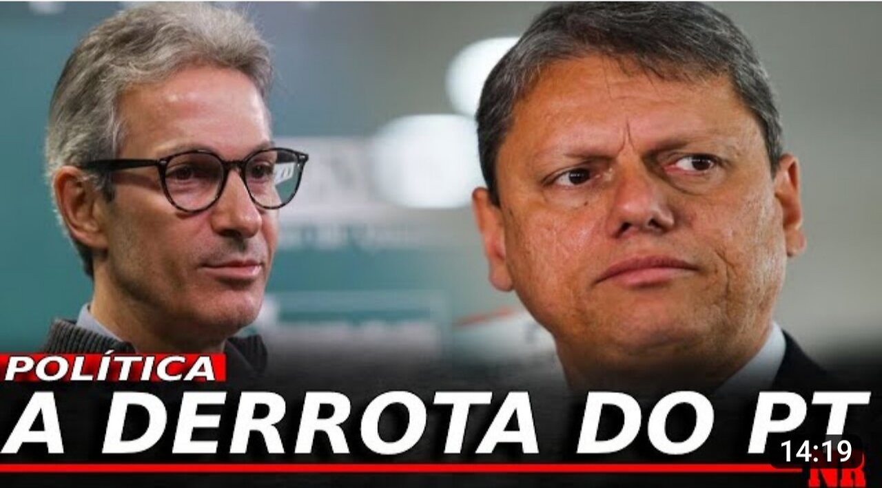 #5 É O FIM DO PT! CHAPA FORMANDO TARCÍSIO E ZEMA! META E YOUTUBE SE MANIFESTAM!