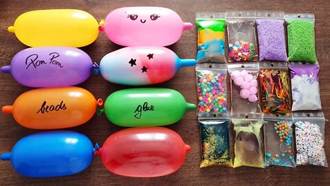 Making Slime with Funny Balloons and Slime Bags #12