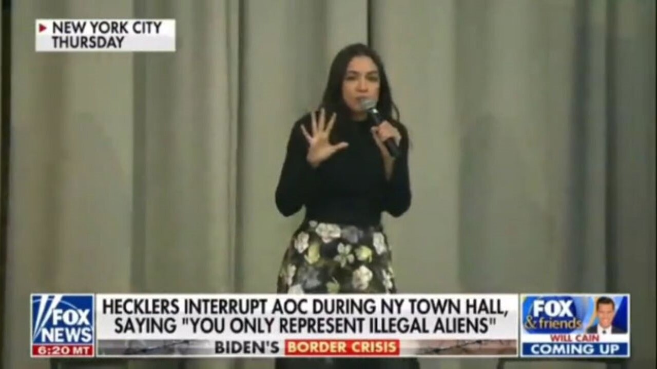 Hecklers Interrupt AOC During NY Town Hall Saying: 'You Only Represent Illegal Aliens!'