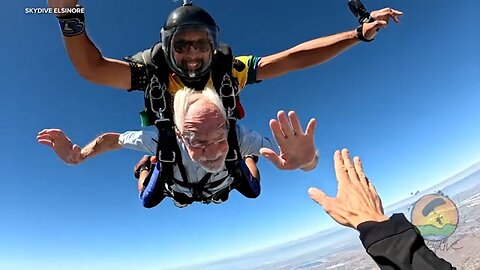 89-year-old SoCal man in hospice care granted wish to go skydiving