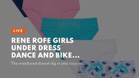 Rene Rofe Girls Under Dress Dance and Bike Short (2 Pack)