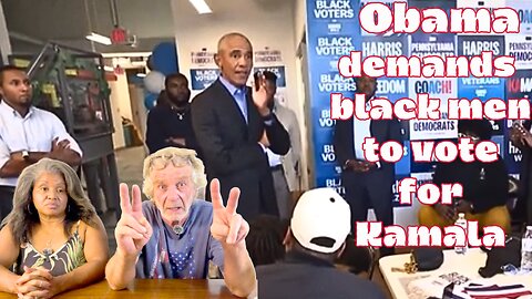 Why iWhy is #Obama demanding and shaming black men to vote as democrats for Kamala.s Obama shaming black men into voting as democrats for Kamala