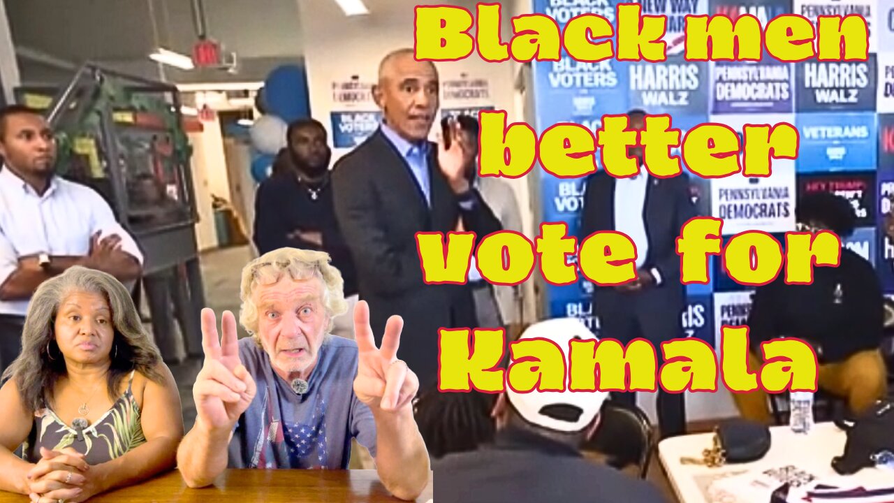 Why is #Obama demanding and shaming black men to vote as democrats for Kamala.