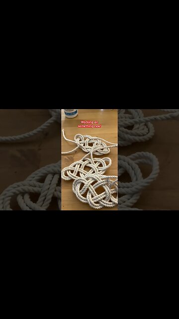 Angel or knot? Working on something new #shorts