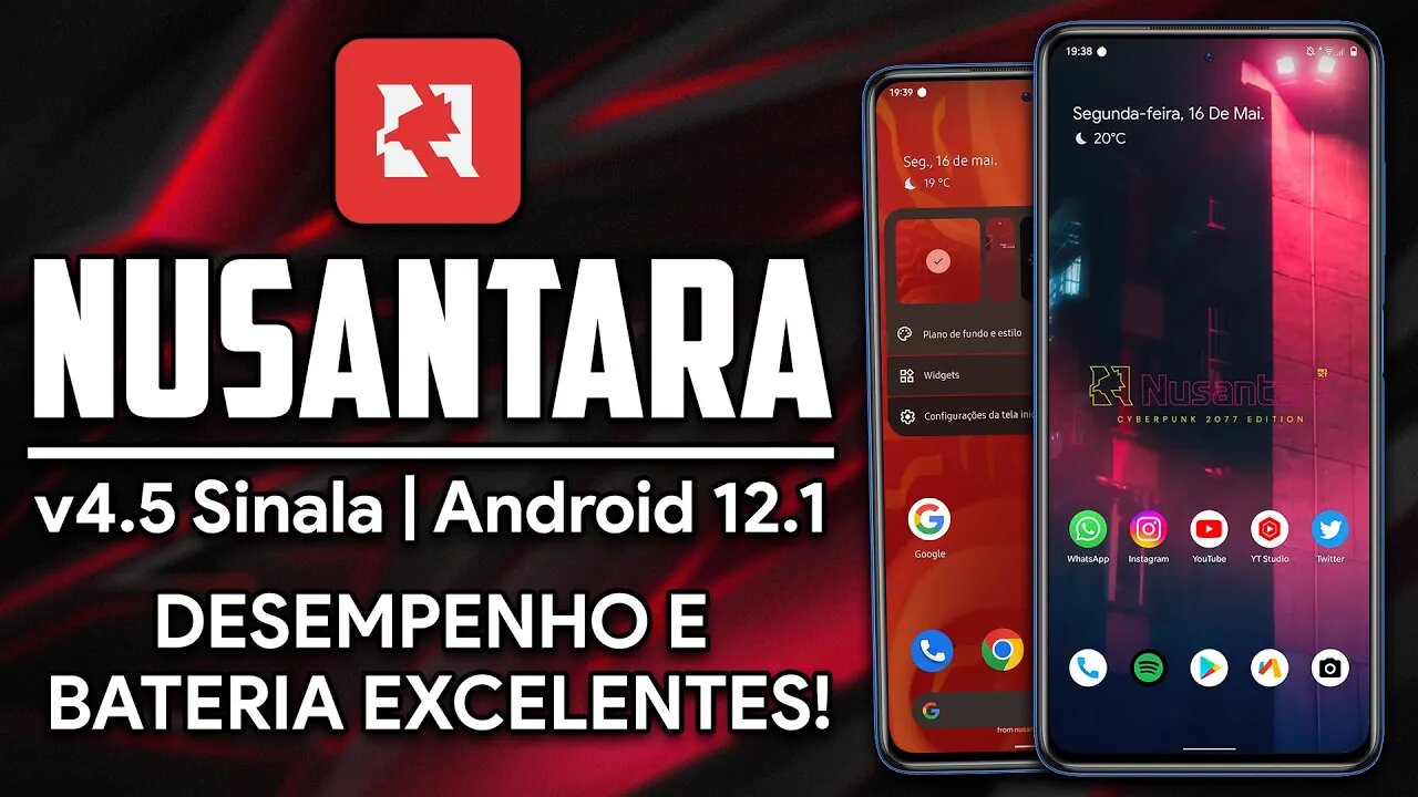 Nusantara Project v4.5 Sinala | Android 12.1 | DESEMPENHO & BATERIA EXCELENTES!