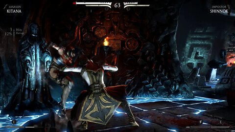 Mortal Kombat X: Kitana (Assassin) vs Shinnok (Impostor) - 1440p No Commentary