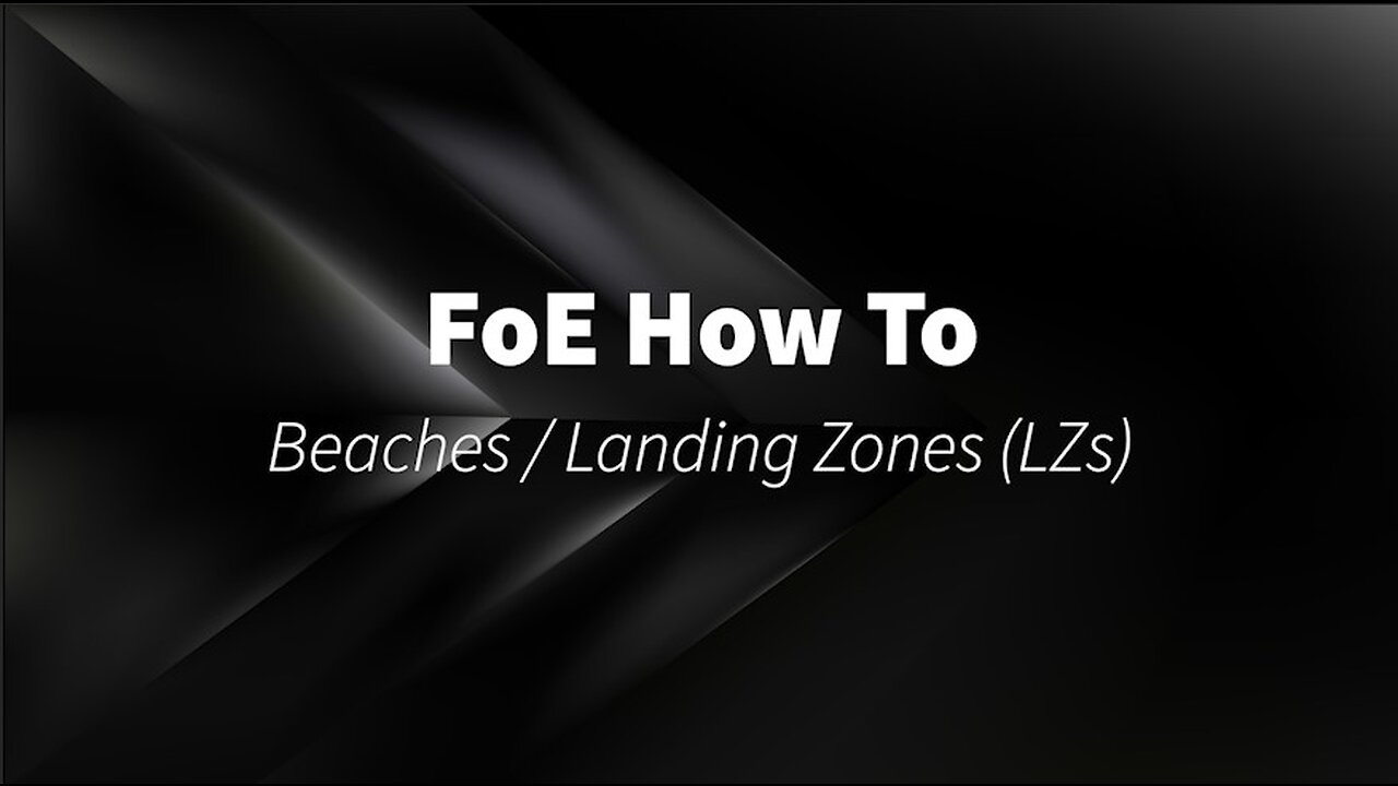 Beaches/Landing Zones/LZs explained