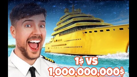 1$ vs 1,000,000,000$ yacht