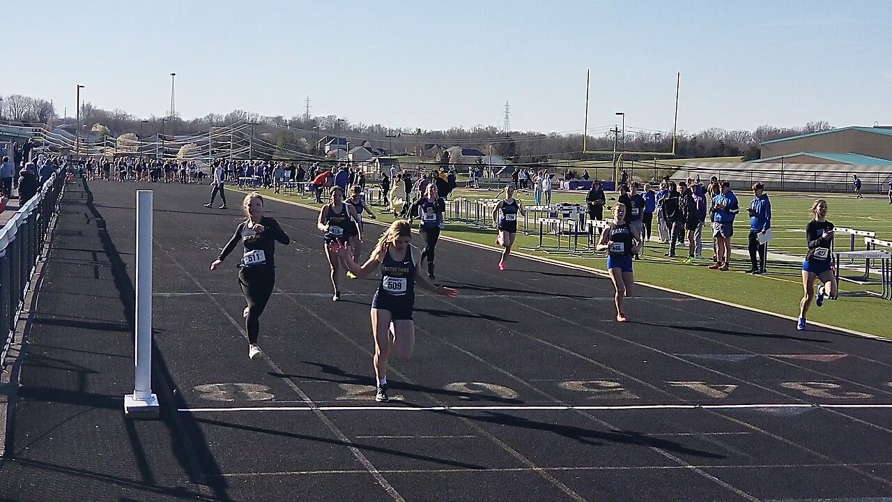 3.20.24 - Campbell County HS Quad Meet - Girls 100m Dash (All Heats)