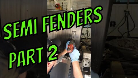 how to replace poly rear fenders on a semi part 2