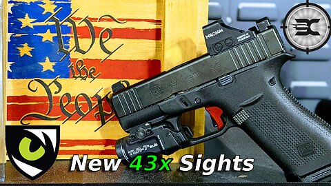 Glock 43x mos Night Fision optic height sights install