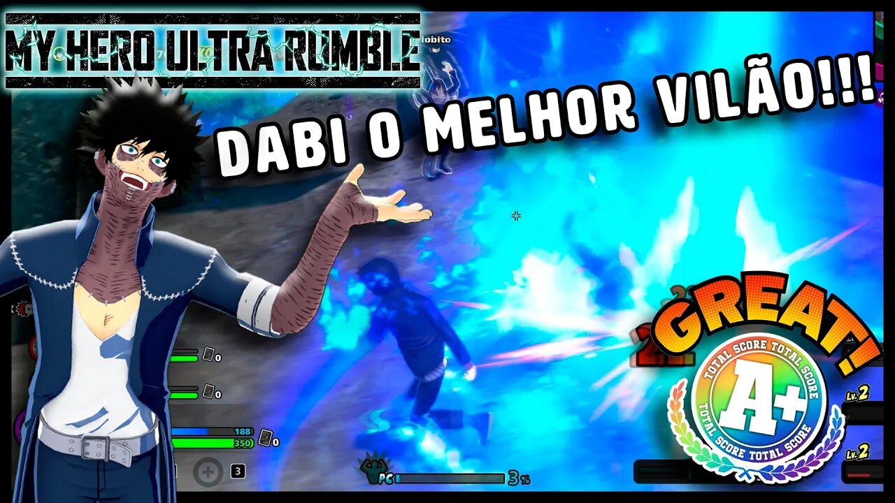 DABI O MELHOR VILÃO!!! My Hero Ultra Rumble! (PC)