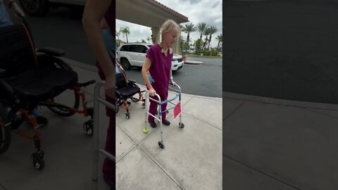 Missy Learns to walk again after a broken neck!