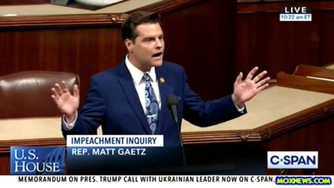 Matt Gaetz "Efforts To Smear This President Will Be Exposed And Those Responsible Will Go To Jail!"