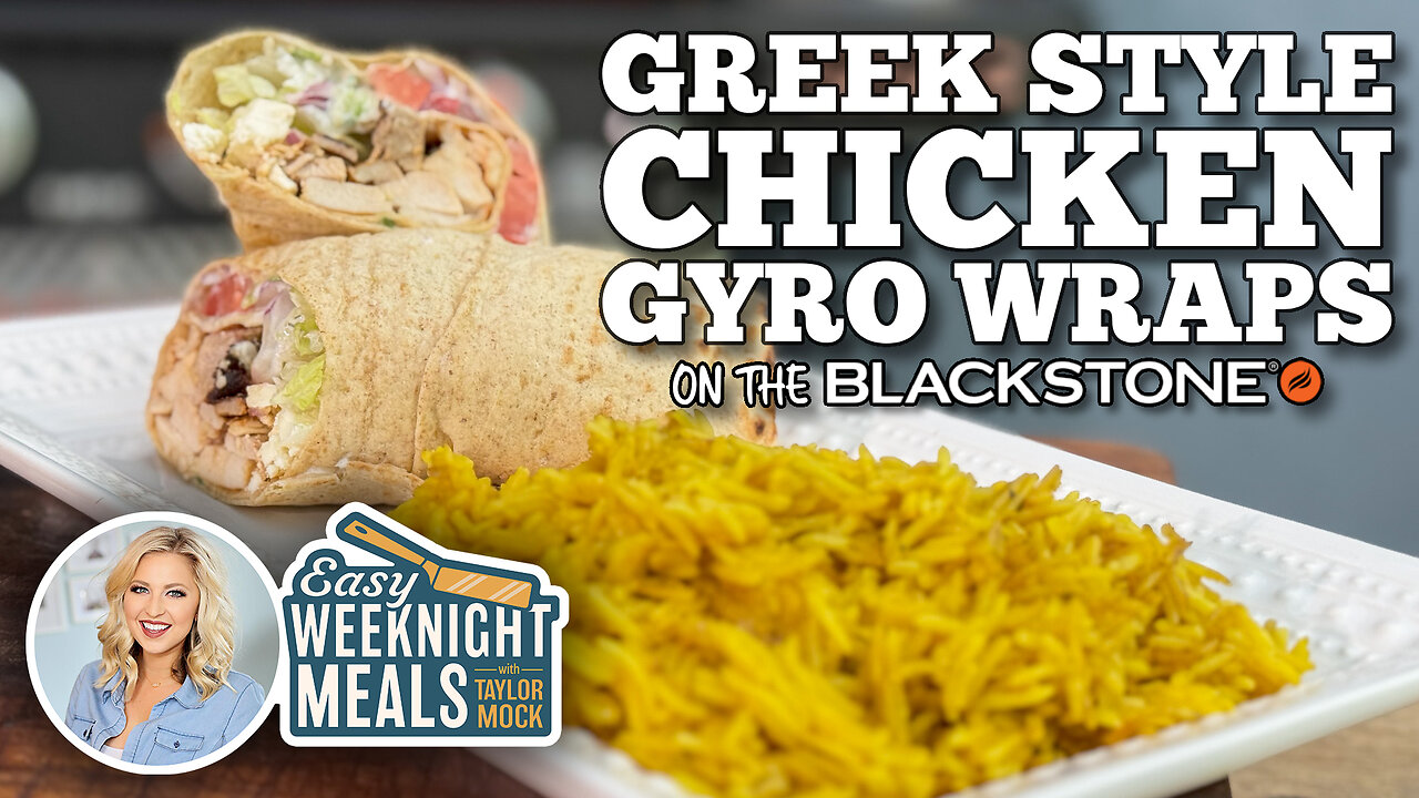 Easy Weeknight Meal: Chicken Gyros Wraps | Blackstone Griddles