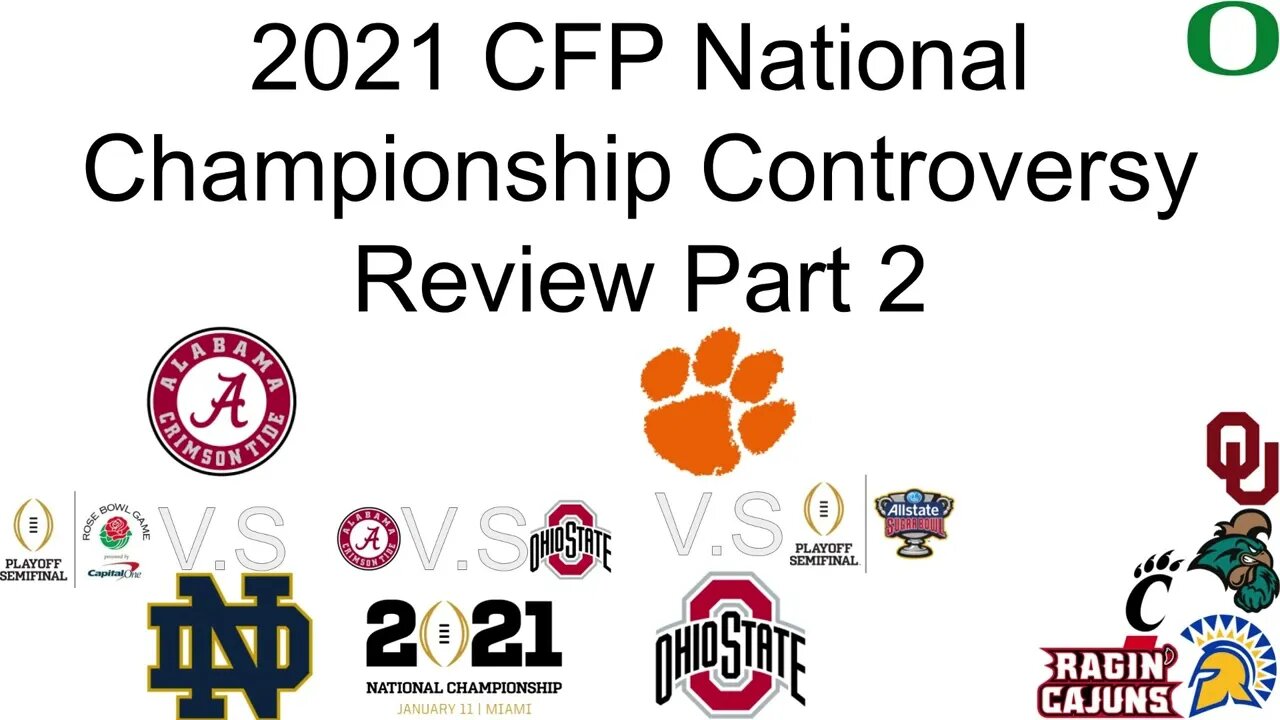 2021 CFP National Championship Controversy Review Part 2 (Remastered).