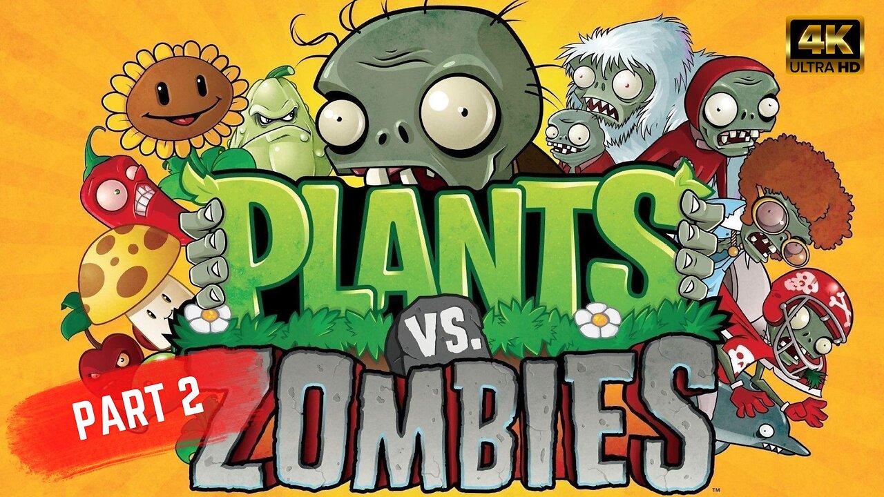 PLANTS vs ZOMBIES - PART 2 Gameplay Walkthrough (NO COMMENTARY)