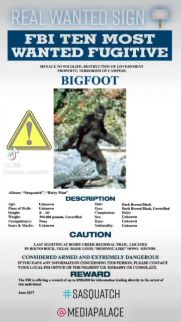 Real “WANTED” Sign