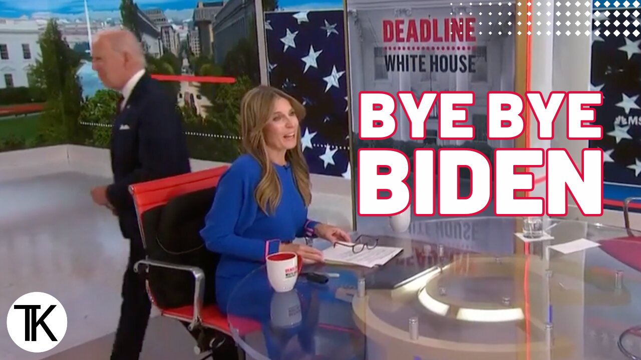 Biden Walks Off MSNBC Set While Still On-Air